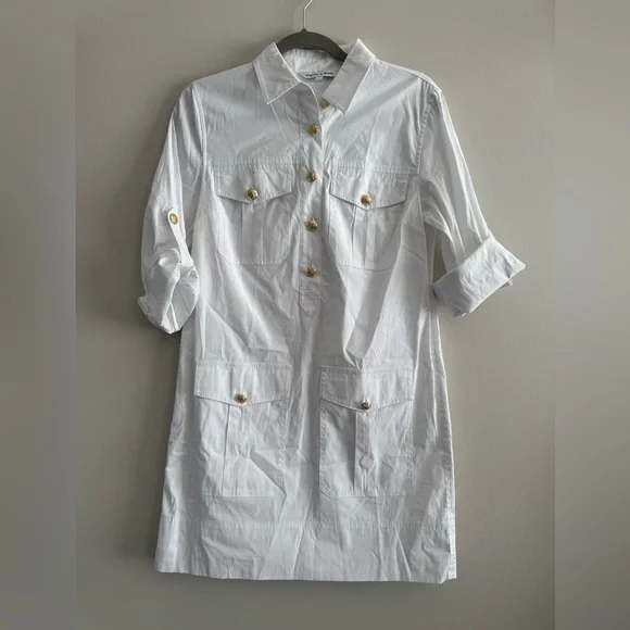 Veronica Beard Saude White Dress 4 - Picture 3 of 10